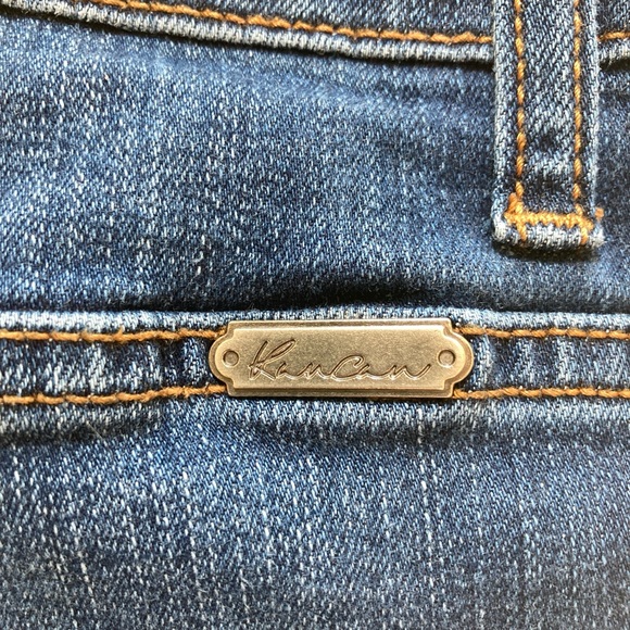 KANCAN Button Fly High Rise Distressed Skinny Jeans Stretchy Sz 26/5 - Picture 10 of 14